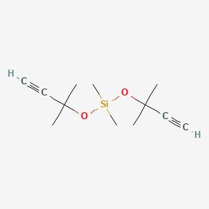 molecular formula C12H20O2Si B1609758 Bis(1,1-dimethyl-2-propynyloxy)dimethylsilane CAS No. 53863-99-3