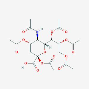 molecular formula C21H29NO14 B1609759 2,4,7,8,9-Penta-O-acetyl N-acetylneuraminic acid CAS No. 4887-11-0