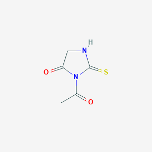 molecular formula C5H6N2O2S B1609762 3-Acetyl-2-sulfanylideneimidazolidin-4-one CAS No. 32085-04-4