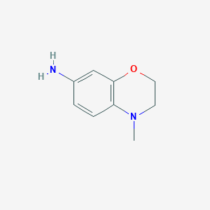 molecular formula C9H12N2O B1609763 7-amino-4-methyl-2H-1,4-benzoxazine CAS No. 220844-82-6