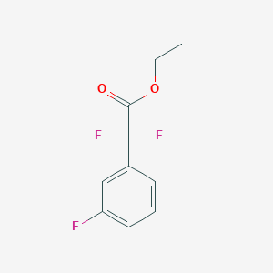 molecular formula C10H9F3O2 B1609765 Ethyl 2,2-difluoro-2-(3-fluorophenyl)acetate CAS No. 698378-81-3