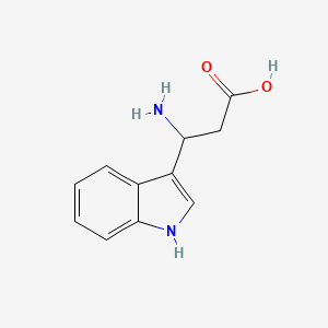 molecular formula C11H12N2O2 B1609768 3-amino-3-(1H-indol-3-yl)propanoic Acid CAS No. 5814-94-8