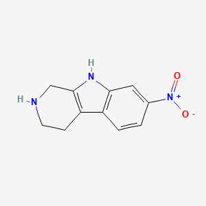 molecular formula C11H11N3O2 B1609773 7-Nitro-1,2,3,4-tetrahydro-9h-pyrido[3,4-b]indole CAS No. 642412-39-3