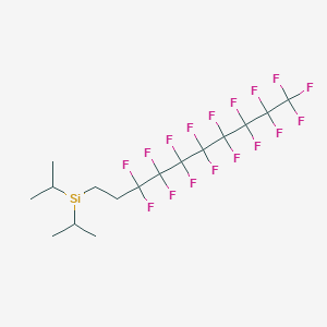 molecular formula C16H18F17Si B1609776 CID 11387431 CAS No. 356056-15-0