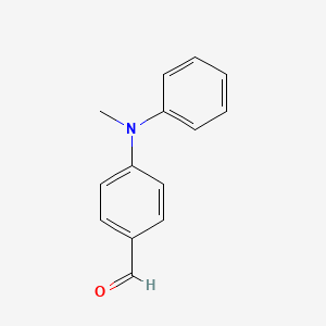 molecular formula C14H13NO B1609781 4-[Methyl(phenyl)amino]benzaldehyde CAS No. 55489-38-8