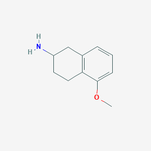 molecular formula C11H15NO B1609782 5-Methoxy-1,2,3,4-tetrahydronaphthalen-2-amine CAS No. 4018-91-1