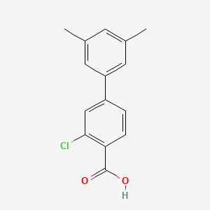 3-Chloro-3',5'-dimethyl-[1,1'-biphenyl]-4-carboxylic acid