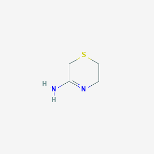 molecular formula C4H8N2S B1609794 5,6-dihydro-2H-1,4-thiazin-3-amine CAS No. 73028-67-8