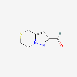 6,7-dihydro-4H-pyrazolo[5,1-c][1,4]thiazine-2-carbaldehyde