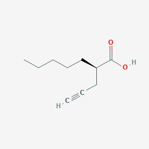 (R)-2-(Prop-2-yn-1-yl)heptanoic acid