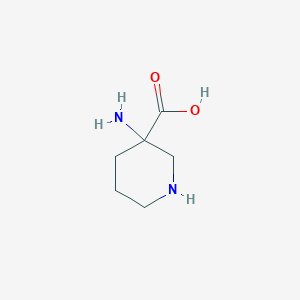 molecular formula C6H12N2O2 B1609807 3-aminopiperidine-3-carboxylic Acid CAS No. 72519-17-6