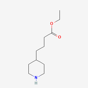 molecular formula C11H21NO2 B1609815 4-Piperidinebutanoic acid, ethyl ester CAS No. 91370-63-7