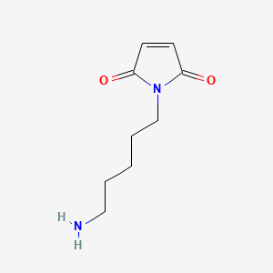 molecular formula C9H14N2O2 B1609819 1H-Pyrrole-2,5-dione, 1-(5-aminopentyl)- CAS No. 191418-53-8