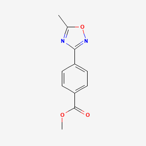molecular formula C11H10N2O3 B1609822 Methyl 4-(5-methyl-1,2,4-oxadiazol-3-yl)benzoate CAS No. 196301-94-7