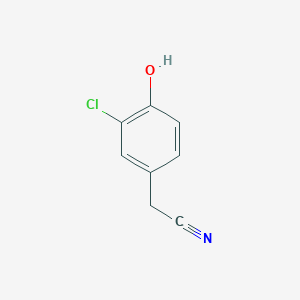 molecular formula C8H6ClNO B1609831 Benzeneacetonitrile, 3-chloro-4-hydroxy- CAS No. 58622-59-6