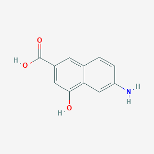 molecular formula C11H9NO3 B1609833 6-Amino-4-hydroxy-2-naphthoic acid CAS No. 64955-20-0