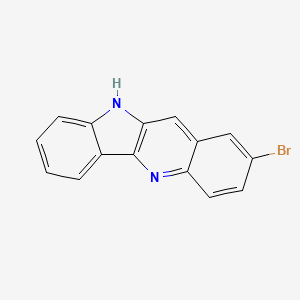 molecular formula C15H9BrN2 B1609837 2-Bromo-10H-indolo[3,2-b]quinoline CAS No. 308110-69-2