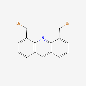 molecular formula C15H11Br2N B1609840 4,5-Bis(bromomethyl)acridine CAS No. 643742-28-3