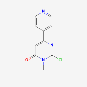 4(3H)-Pyrimidinone, 2-chloro-3-methyl-6-(4-pyridinyl)-