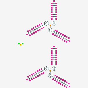 molecular formula C84H24Cl2F102P2Pd B1609849 Bis[tris(3-(perfluorooctyl)phenyl)phosphine]palladium(II) dichloride CAS No. 326475-45-0