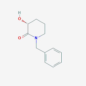 molecular formula C12H15NO2 B1609852 (R)-1-benzyl-3-hydroxypiperidin-2-one CAS No. 614754-32-4