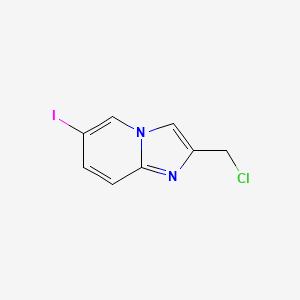 molecular formula C8H6ClIN2 B1609867 2-(Chloromethyl)-6-iodoimidazo[1,2-A]pyridine CAS No. 885275-91-2