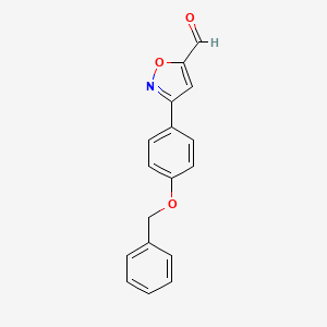 3-(4-Benzyloxy-phenyl)-isoxazole-5-carbaldehyde