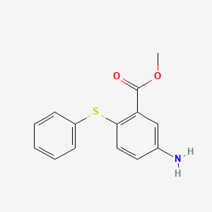 5-Amino-2-phenylsulfanyl-benzoic acid methyl ester