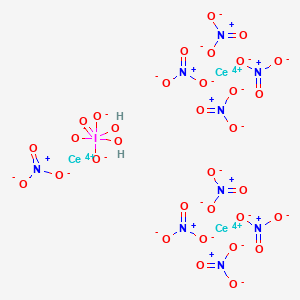 molecular formula Ce3H2IN9O33 B1609876 Tris[trinitratocerium(IV)] paraperiodate CAS No. 94316-41-3
