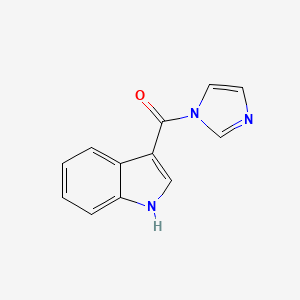 molecular formula C12H9N3O B1609893 1-(1H-Indol-3-ylcarbonyl)-1H-imidazole CAS No. 99445-26-8