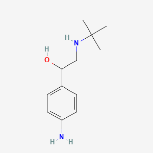 molecular formula C12H20N2O B1609906 1-(4-Aminophenyl)-2-(tert-butylamino)ethanol CAS No. 56138-70-6