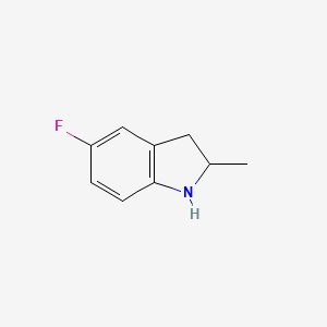 molecular formula C9H10FN B1609926 5-Fluoro-2-methylindoline CAS No. 825-70-7