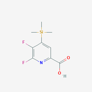 5,6-Difluoro-4-(trimethylsilyl)pyridine-2-carboxylic acid