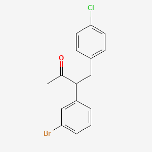 3-(3-Bromophenyl)-4-(4-chlorophenyl)butan-2-one