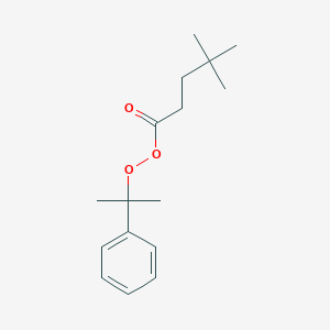 molecular formula C16H24O3 B160995 Neoheptaneperoxoic acid, 1-methyl-1-phenylethyl ester CAS No. 130097-36-8