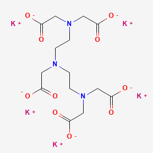 molecular formula C14H23KN3O10 B1609950 pentapotassium;2-[bis[2-[bis(carboxylatomethyl)amino]ethyl]amino]acetate CAS No. 7216-95-7