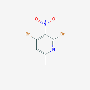 molecular formula C6H4Br2N2O2 B1609954 2,4-Dibromo-6-methyl-3-nitropyridine CAS No. 706789-62-0