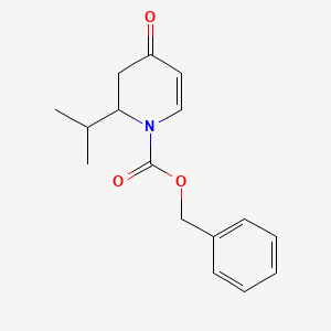 molecular formula C16H19NO3 B1609965 benzyl 2-isopropyl-4-oxo-3,4-dihydropyridine-1(2H)-carboxylate CAS No. 248919-73-5