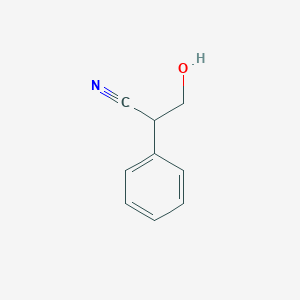 molecular formula C9H9NO B1609979 3-hydroxy-2-phenylpropanenitrile CAS No. 52923-48-5