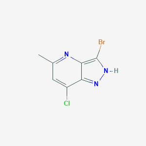 molecular formula C7H5BrClN3 B1610007 3-Bromo-7-chloro-5-methyl-1H-pyrazolo[4,3-B]pyridine CAS No. 268547-53-1