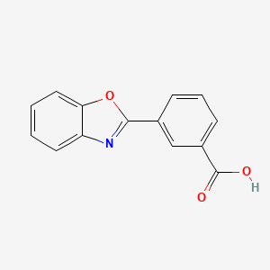 molecular formula C14H9NO3 B1610015 3-Benzooxazol-2-yl-benzoic acid CAS No. 20000-56-0