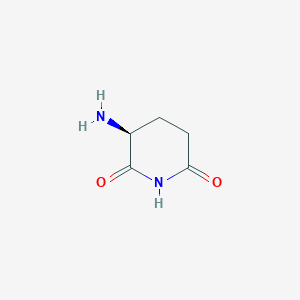 molecular formula C5H8N2O2 B1610023 2,6-Piperidinedione, 3-amino-, (3S)- CAS No. 29883-25-8