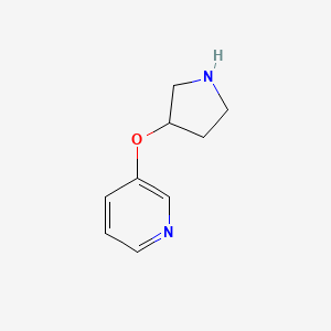 molecular formula C9H12N2O B1610028 3-(Pyrrolidin-3-yloxy)pyridine CAS No. 224818-27-3