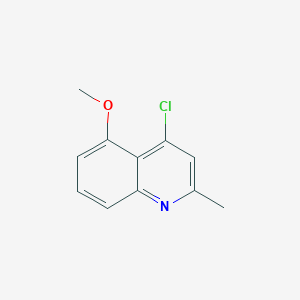 molecular formula C11H10ClNO B1610038 4-氯-5-甲氧基-2-甲基喹啉 CAS No. 59611-54-0
