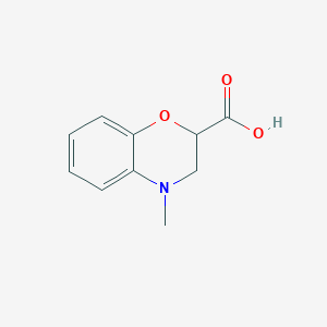 molecular formula C10H11NO3 B1610040 4-Methyl-3,4-dihydro-2H-1,4-benzoxazine-2-carboxylic acid CAS No. 212578-38-6