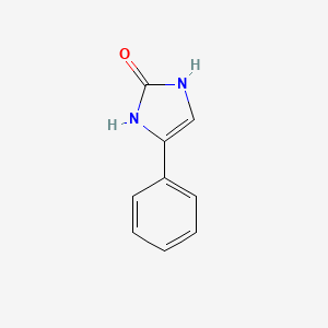 molecular formula C9H8N2O B1610054 4-苯基-1,3-二氢-2H-咪唑-2-酮 CAS No. 6794-69-0