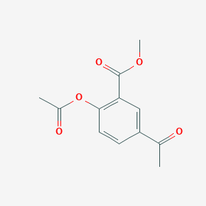 molecular formula C12H12O5 B1610059 Methyl 2-acetoxy-5-acetylbenzoate CAS No. 61414-18-4