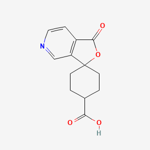 molecular formula C13H13NO4 B1610060 1'-Oxo-1'H-spiro[cyclohexane-1,3'-furo[3,4-c]pyridine]-4-carboxylic acid CAS No. 569351-62-8