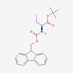 molecular formula C22H24INO4 B1610064 N-Fmoc-3-iodo-L-alanine tert-butyl ester CAS No. 282734-33-2