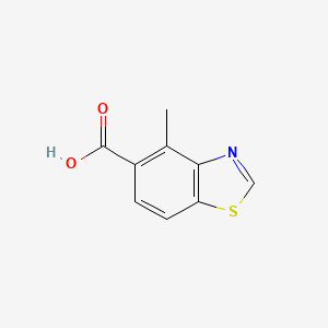 molecular formula C9H7NO2S B1610083 4-methylbenzothiazole-5-carboxylic Acid CAS No. 305381-68-4